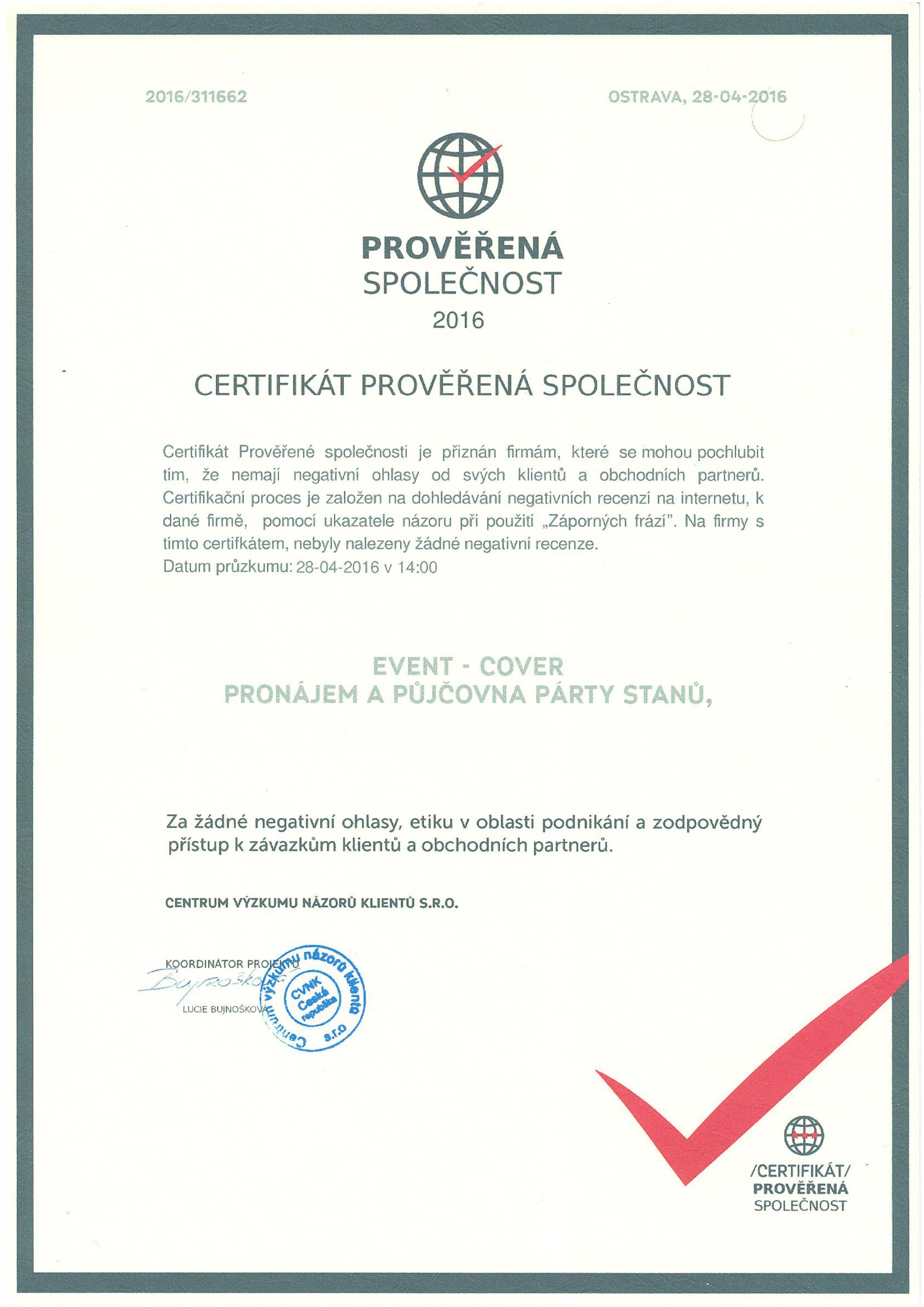 certifikát prověřená společnost event-cover